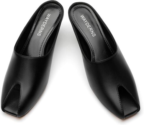 WAYDERNS Wedges Sandals for Women Peep Toe Wedge Heels Womens High Heel Sandals Square Toe Heeled Wedges Sandals Slip on Wedge Mules Open Toe Dress Heels in Saudi Arabia