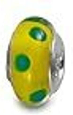 أساور سحر Pandora الأصلية Murano Fit Pandora ، 925 Sterling Silver Silver Drolbow Diatbow Green Dots Nature Frog Charm Original Glass Bead for Bracelet and Necklace in Saudi Arabia