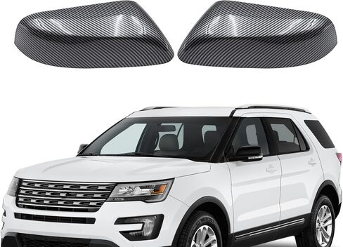 سائق و Passeger Side Gloss Black Mirror Cap Cover Fits for Ford Explorer 2016 2017 2018 2019 in Saudi Arabia