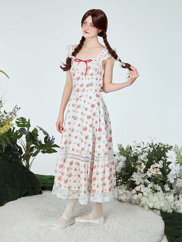 Strawberry Shortcake Women's Strap Tulle Prom Dresses Strawberry Embroidery Dress Short Formal Party Mini Homecoming Dresses in Saudi Arabia