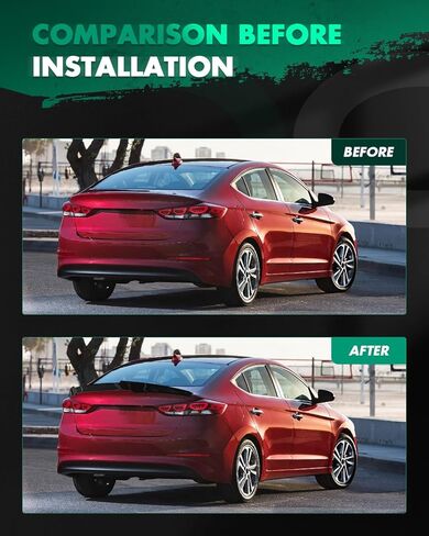 جناح Scitoo ABS SPOILER يناسب 2015-2018 لـ HYUNDAI ELANTRA AD PRE-FACELIFT 1PC GLOSSY BLACK TRUNK SPOILER in Saudi Arabia