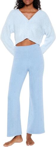 Forever 21 Women's Fuzzy Knit Cardigan Sweater in Saudi Arabia