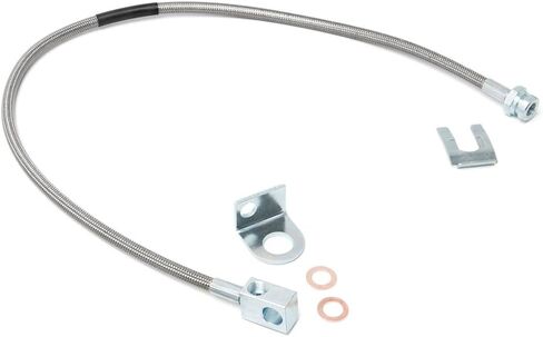 Rough Country Extended Rear Stainless Brake Lines Fits 1987-2006 [ Jeep ] Wrangler TJ YJ Cherokee XJ w/ 4-6" Lift 89703 in Saudi Arabia