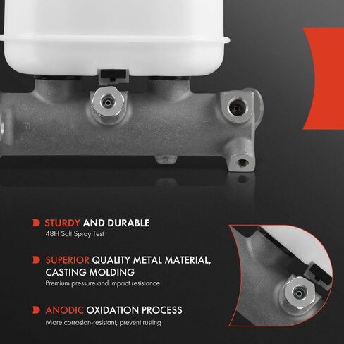A-Premium Brake Master Cylinder مع الخزان والمستشعر المتوافق مع مركبات فورد-F-53 Motorhome 1990-1997 ، F-59 Commercial Tribred Chassis 1992-1996 ، F-Super Duty ، Econoline Super Duty in Saudi Arabia
