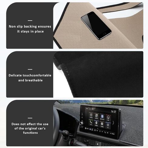 Auovo Dash Mat Center Cover Cover Cover Protector Sunshield Cover Cover Dash Pad Dash Carpet مع Honda CRV CR-V 2022 2023 Dashboard Mat Cover in Saudi Arabia