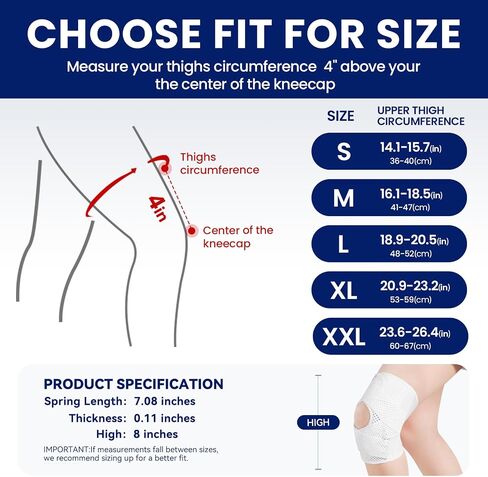 Knee Brace for Meniscus Tear, Knee Pain, Adjustable Breathable Knee Support with Side Stabilizers for Knee Pain Arthritis Recovery Joint Support, Women and Men in Saudi Arabia