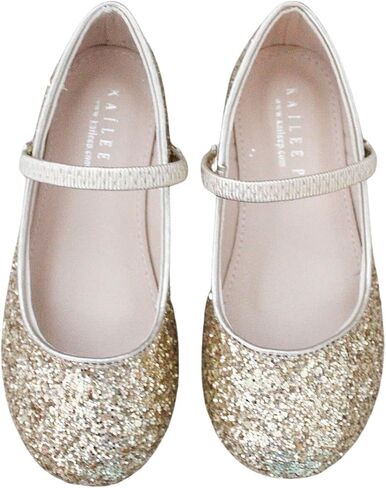 Rock Glitter Mary Jane Ballet Flats ، Flower Girls Shoes ، Fordler Girls ، أحذية الحفلات ، شقق أعياد الميلاد in Saudi Arabia