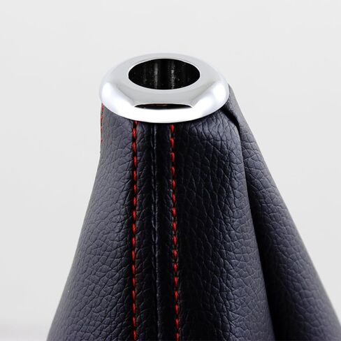 Universal JDM Bride RECARO Gradation Shift Boot Cover, Carbon Fiber Style PU Leather Hyper Fabric Shifter Manual/Auto Shift Knob Boot Dust Cover (RECARO/Black) in Saudi Arabia