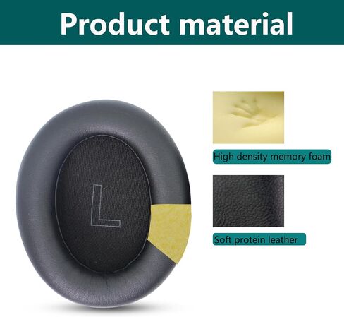 Replacement LifeQ10 Ear Pads, Compatible with Anker Soundcore Life Q10 / Q10 BT/Life 2 NEO Bluetooth Headphone Pads, Made of Soft Protein Leather and Memory Foam (Blue + Orange) in Kuwait