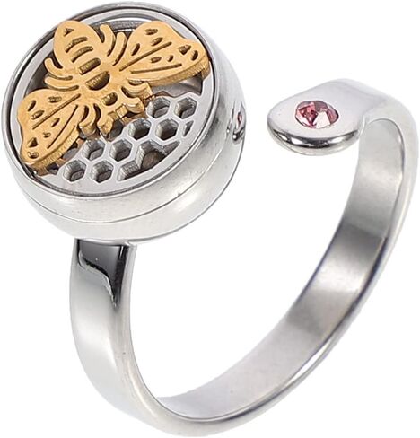 Healifty Ring Diffuser Essential Oil Open Rings Women Rings Perfume Rings for Women Essential Oil Ring Essential Oil Finger Rings Womens Ring Fragrance to Open Decorate Miss in Saudi Arabia