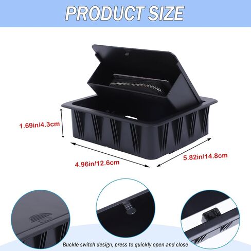 Aunginsy Car Armrest Hidden Storage Box Compatible with L-EXUS GX550 2024 2025 Center Console Armrest Handrail Privacy Storage Box Organizer Tray ABS Insert Pallet Manager Fit GX 550h Accessories in Saudi Arabia