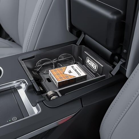منظم وحدة التحكم المركزية متوافقة مع 2022-2025 Acura MDX الملحقات الداخلية للذراعين المتوسطة مربع المقصورة الثانوية مقصورة إدراج صينية أسود in Saudi Arabia