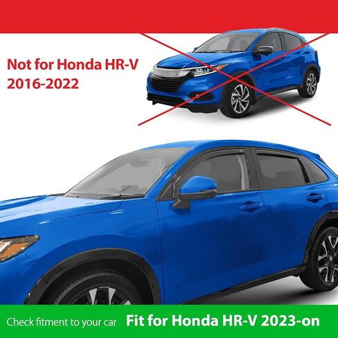Goodyear shatterproof in-channel windows diplectors for Honda HR-V 2023-2025 ، حرس المطر ، وأقوى النوافذ للسيارات ، وينحرف في تنفيس ، وملحقات السيارات ، و 4 أجهزة كمبيوتر-GY008428 in Saudi Arabia