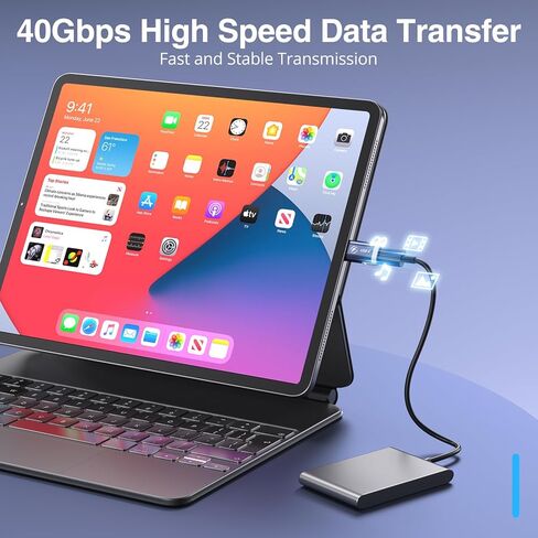 Magnetic USB C Adapter 240W 2 Pack, 24Pin USBC Magnetic Adapter, Straight 40Gbps 8K 60Hz Type C for Phone 16/15 Series, Ma-Book Pro/Pad Series (Pink) in Kuwait