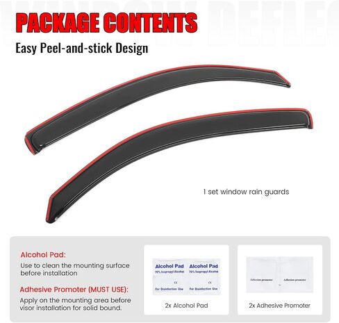 Ikon Motorsports in Channel Window Vensors متوافقة مع 2005-2015 Toyota Tacoma Access Cab ، حراس المطر الدخان النحيف على الطراز ، وينفرفون الرياح الجانبية 2pcs in Saudi Arabia