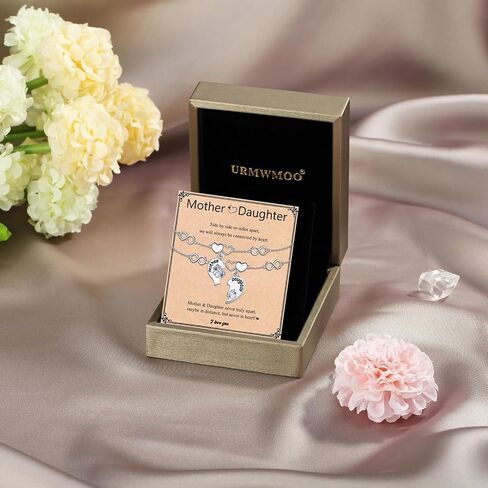 سوار الأم الابنة S925 STERLING SILVER SET 2 Butterfly Heart مطابقة عباد الشمس الورد الأساور للذهول مع مجوهرات الهدايا عيد ميلاد لأمي ابنة النساء in Kuwait