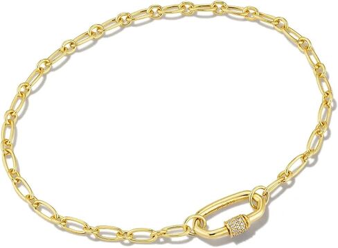 سوار سلسلة Kendra Scott Bristol ، 18 كيلو كيلو الذهب فيرميل ، الياقوت الأبيض in Saudi Arabia