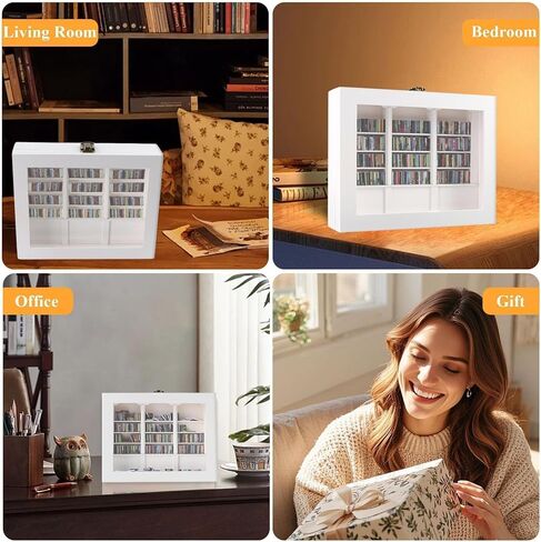 رف كتب مضاد للقلق للبالغين يحتوي على 300 كتاب من العلامات التجارية الصغيرة غير المتكررة مع عمود كتاب، مكتبة صغيرة تخلص من القلق رف الكتب المصغر الخاص بك لمحبي الكتب، ديكور المنزل الجمالي in Kuwait