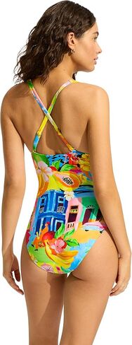 Seafolly Women's Deep V الرقبة قطعة واحدة in Saudi Arabia