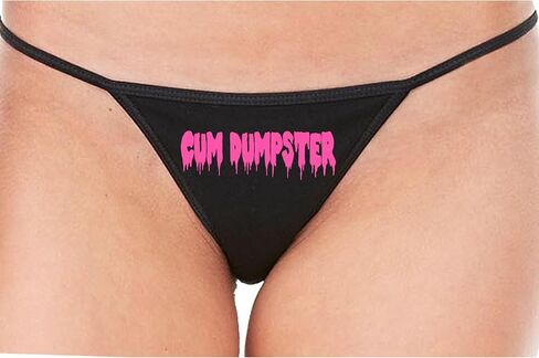 Knaughty Knickers Cum Dumpster - Facial Queen - Bukkake Dump Slut Black String Thong Adult Flirty Fun in Saudi Arabia
