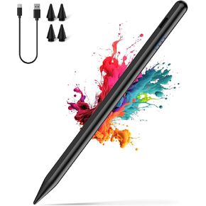 iPad Pencil 2nd generation with Magnetic,Palm Rejection and Tilt Sensitivity (2018-2024), Type-C Charging Stylus Pen for iPad 6/7/8/9/10th, iPad Air 3/4/5th, iPad Mini 5/6th, iPad Pro 11"/12.9" (Pink) in Kuwait