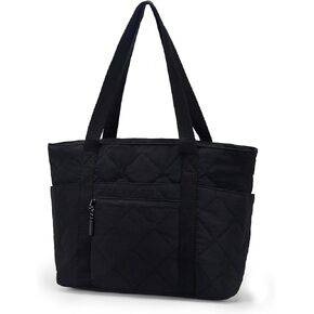 befen Large Puffer Tote Bag for Women, Travel Laptop Work Shoulder Bags Multi-Pocket Zipper Lightweight in Kuwait