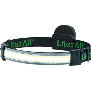 LitezAll Tactical LED Headlamp with Adjustable Headband, Flat Battery Powered Headlamp for Hiking, Camping, Emergency Use – Hands-Free Outdoor Light for Camping Lights & Lanterns Setups in Kuwait