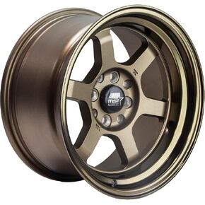Time Attack 15x8.0 4x100/4x114.3 0 ET 73.1 CB Matte Bronze Single/Rim by MST in Kuwait