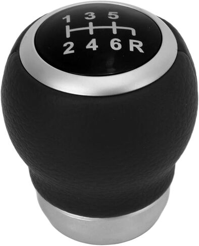Fydun 6 Speed Gear Shift Knob Gear Shift Handball Manual Artificial Leather Replacement for (Red) in Saudi Arabia