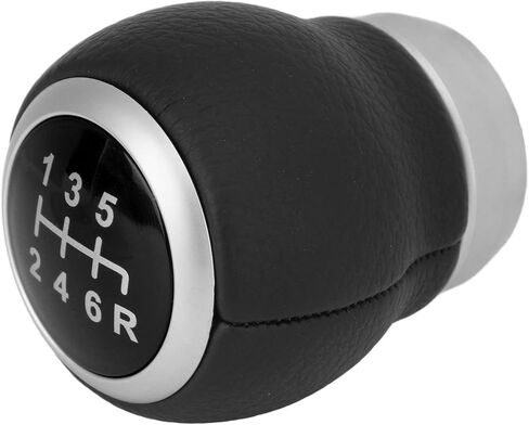 Fydun 6 Speed Gear Shift Knob Gear Shift Handball Manual Artificial Leather Replacement for (Red) in Saudi Arabia