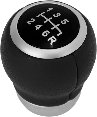 Fydun 6 Speed Gear Shift Knob Gear Shift Handball Manual Artificial Leather Replacement for (Red) in Saudi Arabia