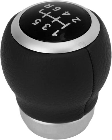 Fydun 6 Speed Gear Shift Knob Gear Shift Handball Manual Artificial Leather Replacement for (Red) in Saudi Arabia