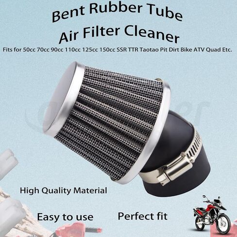 38 ملم بنت بنت هواء منظف قطع المنظف يناسب 50cc 70cc 90cc 110cc 125cc 150cc ssr ttr taotao pit dirt bike adv quad moped. in Saudi Arabia