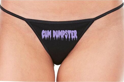 Knaughty Knickers Cum Dumpster - Facial Queen - Bukkake Dump Slut Black String Thong Adult Flirty Fun in Saudi Arabia