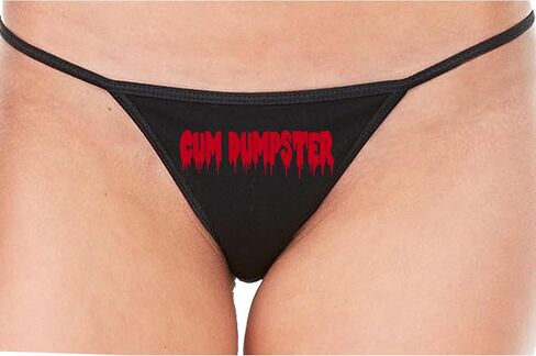 Knaughty Knickers Cum Dumpster - Facial Queen - Bukkake Dump Slut Black String Thong Adult Flirty Fun in Saudi Arabia