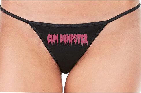 Knaughty Knickers Cum Dumpster - Facial Queen - Bukkake Dump Slut Black String Thong Adult Flirty Fun in Saudi Arabia