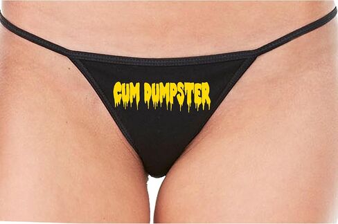 Knaughty Knickers Cum Dumpster - Facial Queen - Bukkake Dump Slut Black String Thong Adult Flirty Fun in Saudi Arabia