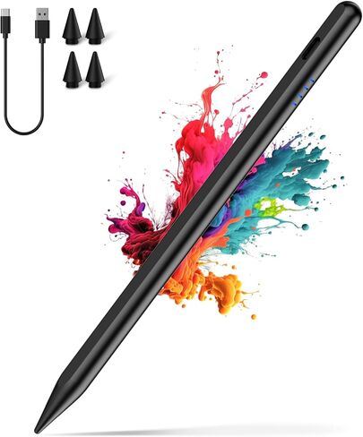 iPad Pencil 2nd generation with Magnetic,Palm Rejection and Tilt Sensitivity (2018-2024), Type-C Charging Stylus Pen for iPad 6/7/8/9/10th, iPad Air 3/4/5th, iPad Mini 5/6th, iPad Pro 11"/12.9" (Pink) in Kuwait