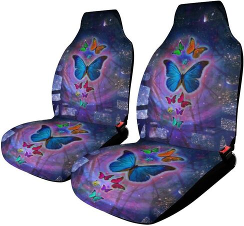 Tie Dye Car Seat Cover Front Seat Only, Trippy 2Pcs Auto Interior Accessories Universal Seat Covers for Car, SUV, Sedan, Trucks in Saudi Arabia