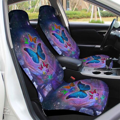 Tie Dye Car Seat Cover Front Seat Only, Trippy 2Pcs Auto Interior Accessories Universal Seat Covers for Car, SUV, Sedan, Trucks in Saudi Arabia