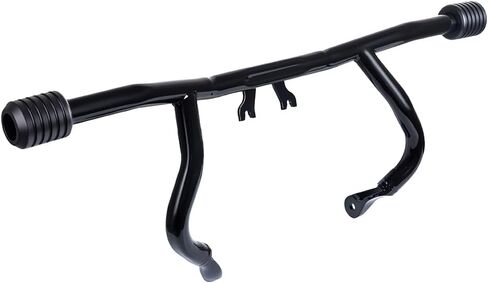 Advanblack 2014-2025 Flat-Out Engine Guard Protek Front Performance High Way Peg One Step Crash Bar for Harley Touring Street Glide Road King Electra Glide Ultra Limited (Gold CNC w/Carbon Inlay) in Saudi Arabia