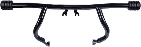 Advanblack 2014-2025 Flat-Out Engine Guard Protek Front Performance High Way Peg One Step Crash Bar for Harley Touring Street Glide Road King Electra Glide Ultra Limited (Gold CNC w/Carbon Inlay) in Saudi Arabia