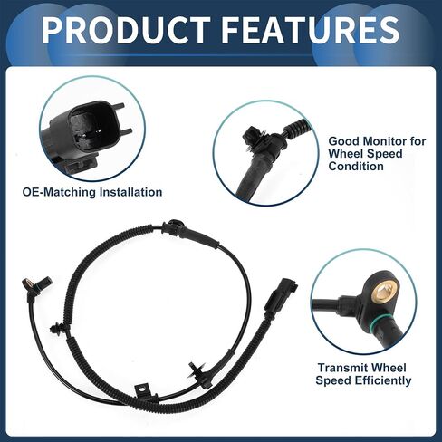 ABS Wheel Speed Sensor Front Left Right ABS Sensor Anti-lock Braking System Sensor No.CL3Z2C204A for Ford F-150 2011-2014 in Saudi Arabia