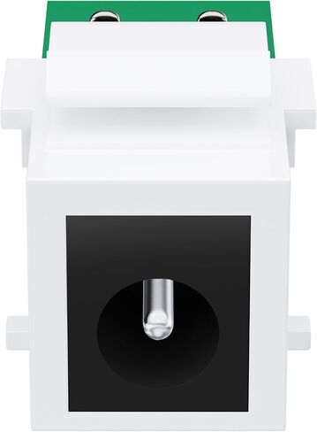 DC Power Connectors for Standard Keystone Wall Plate, DC Panel with 5.5mm x 2.1mm DC Jack, Quickly Fit into Keystone Plate, DC Power Jack Panel Mounting Connector, Power Connector (5-Pack) in Kuwait