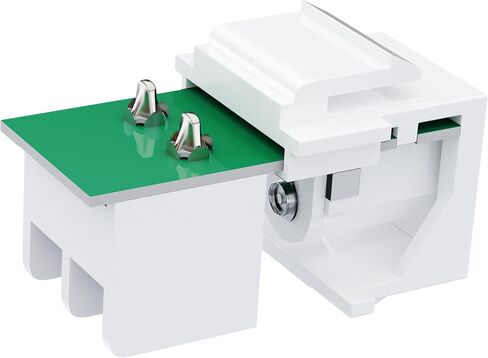 DC Power Connectors for Standard Keystone Wall Plate, DC Panel with 5.5mm x 2.1mm DC Jack, Quickly Fit into Keystone Plate, DC Power Jack Panel Mounting Connector, Power Connector (5-Pack) in Kuwait