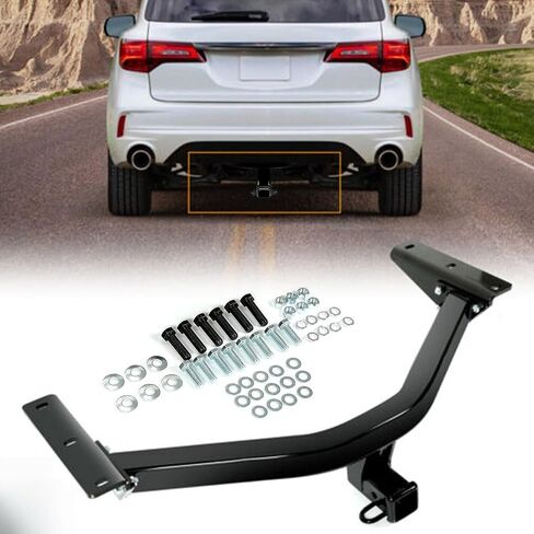 Suitable for Class 3 Tow Trailer Hitch 2-Inch Receiver for 2014-2020 Acura MDX & 2016-2022 Honda Pilot - Replacement for Part 13146 - Durable Black Finish in Saudi Arabia