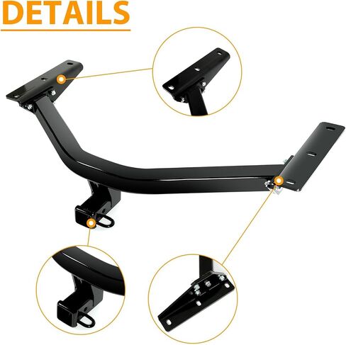 Suitable for Class 3 Tow Trailer Hitch 2-Inch Receiver for 2014-2020 Acura MDX & 2016-2022 Honda Pilot - Replacement for Part 13146 - Durable Black Finish in Saudi Arabia
