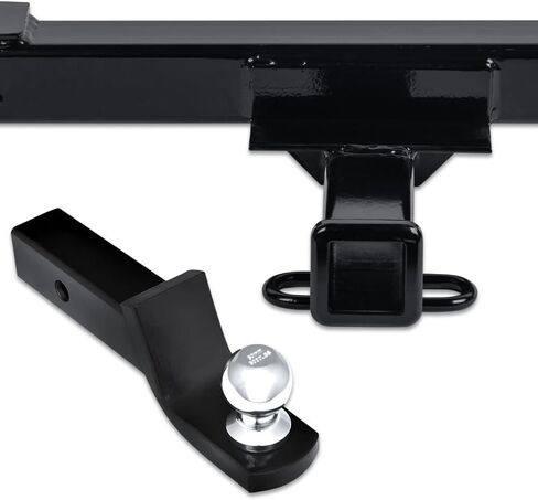 Armordillo Class 3 Trailer Hitch 2-Inch Receiver with Loaded Ball Mount|Compatible with 1999-2004 Jeep Grand Cherokee|8736500|Tow Hitch|Gloss Black in Saudi Arabia