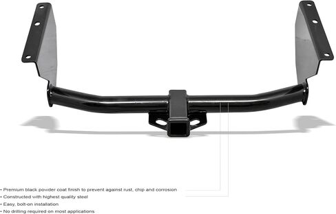 Armordillo Class 3 Trailer Hitch 2-Inch Receiver with Loaded Ball Mount|Compatible with 1999-2004 Jeep Grand Cherokee|8736500|Tow Hitch|Gloss Black in Saudi Arabia
