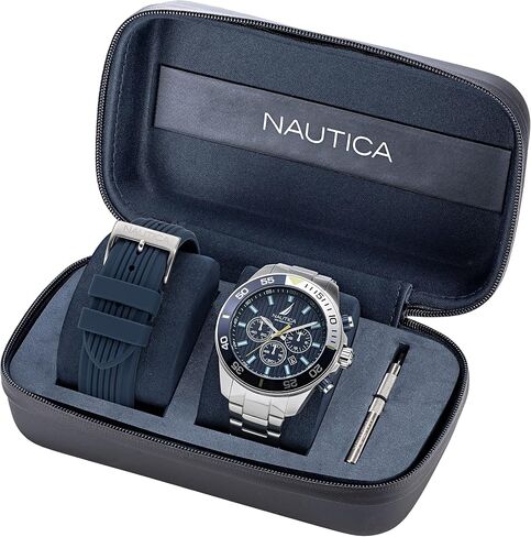 Nautica Men's Napnos304 واحد سوار معاد تدويره (85 ٪) in Saudi Arabia